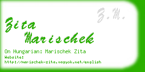 zita marischek business card